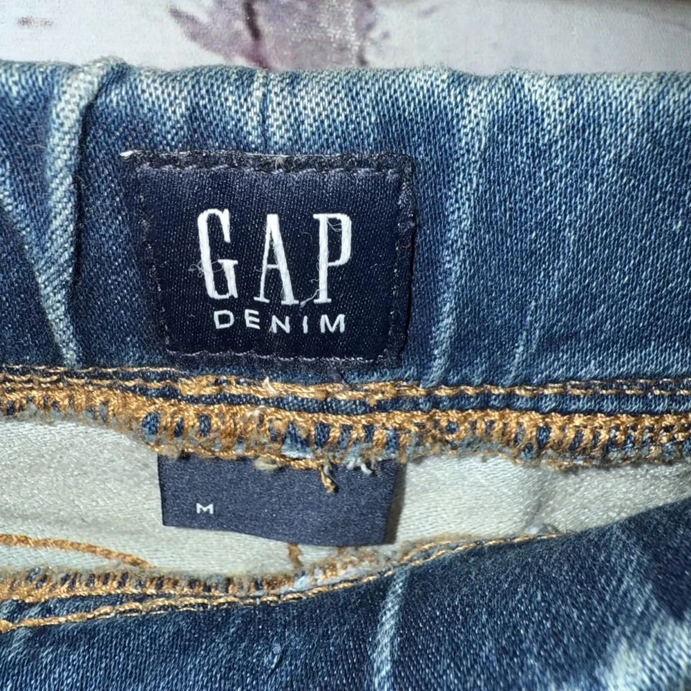 Gap Denim Mini Skirt with Drawstring Size Medium